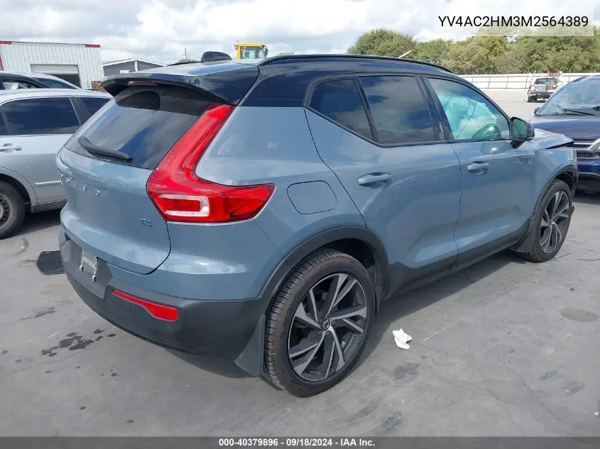 2021 Volvo Xc40 T4 R-Design VIN: YV4AC2HM3M2564389 Lot: 40379896