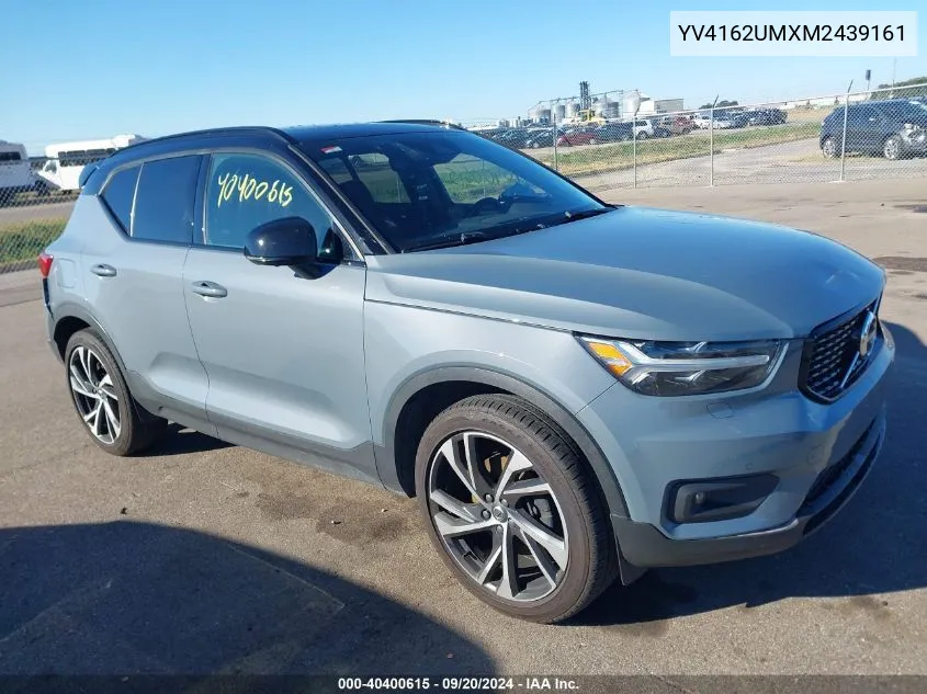 2021 Volvo Xc40 T5 R-Design VIN: YV4162UMXM2439161 Lot: 40400615