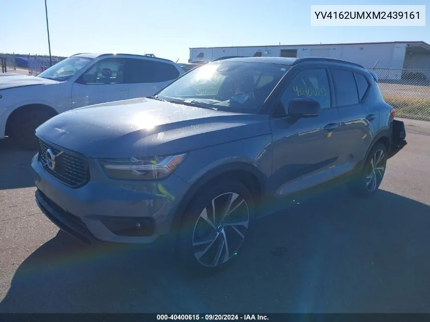 2021 Volvo Xc40 T5 R-Design VIN: YV4162UMXM2439161 Lot: 40400615