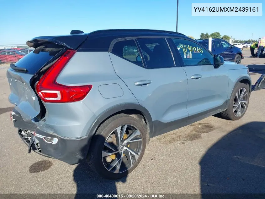 2021 Volvo Xc40 T5 R-Design VIN: YV4162UMXM2439161 Lot: 40400615