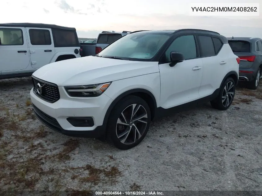 YV4AC2HM0M2408262 2021 Volvo Xc40 T4 R-Design