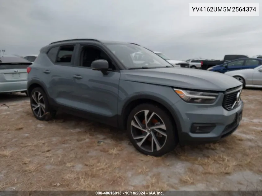 2021 Volvo Xc40 T5 R-Design VIN: YV4162UM5M2564374 Lot: 40616013