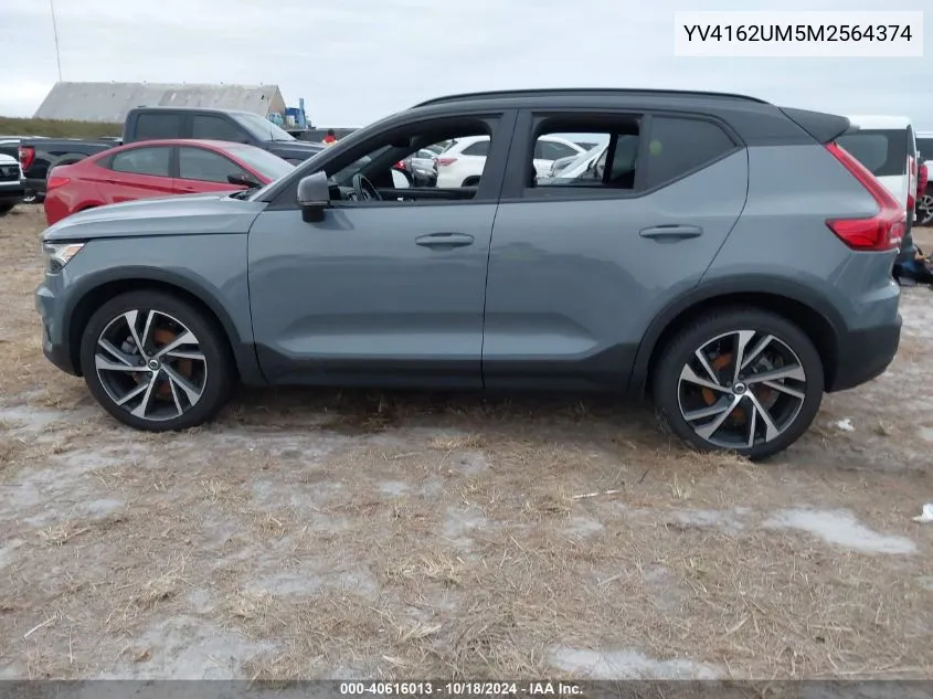 2021 Volvo Xc40 T5 R-Design VIN: YV4162UM5M2564374 Lot: 40616013