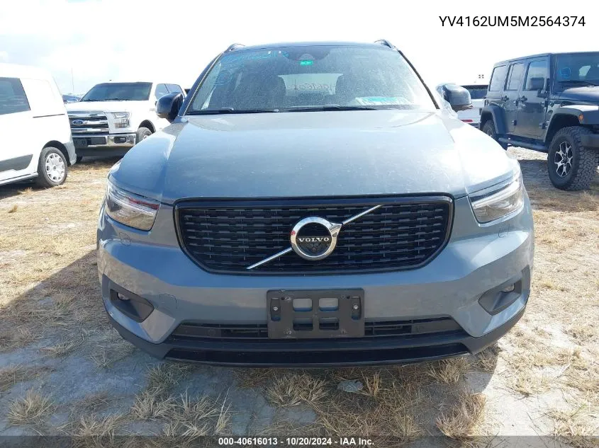 2021 Volvo Xc40 T5 R-Design VIN: YV4162UM5M2564374 Lot: 40616013