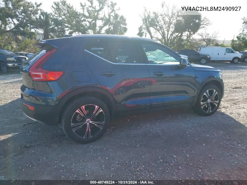 2021 Volvo Xc40 T4 Inscription VIN: YV4AC2HL8M2490927 Lot: 40749224