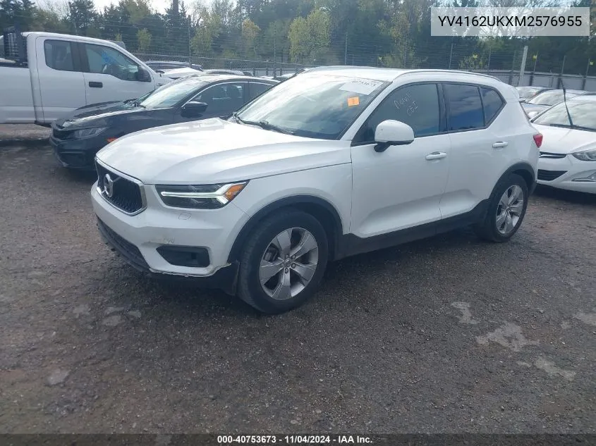 YV4162UKXM2576955 2021 Volvo Xc40 T5 Momentum