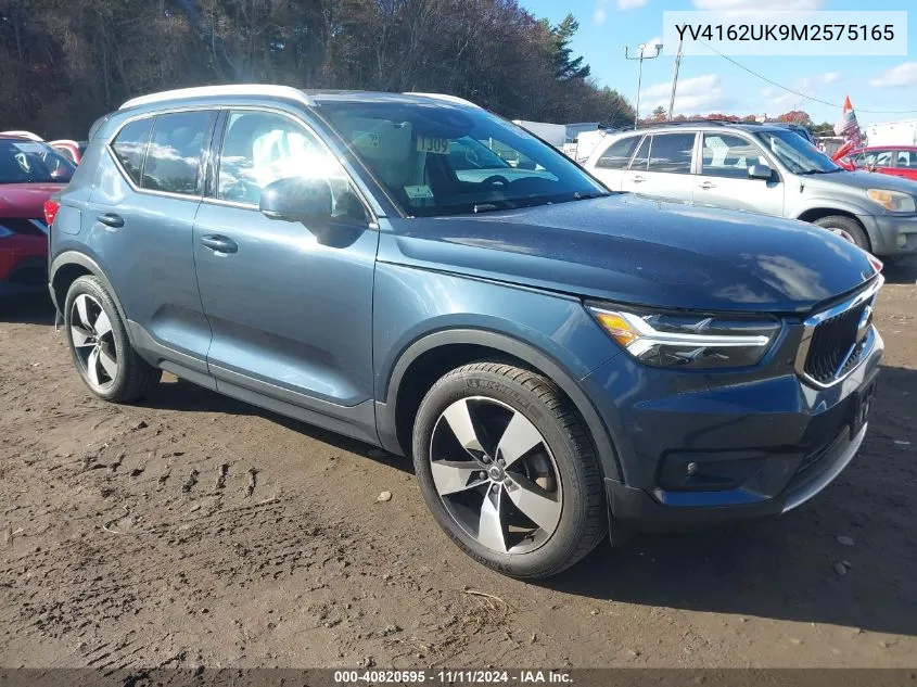 2021 Volvo Xc40 T5 Momentum VIN: YV4162UK9M2575165 Lot: 40820595