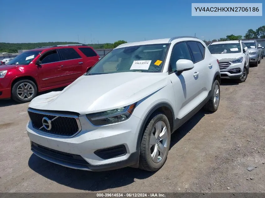 YV4AC2HKXN2706186 2022 Volvo Xc40 T4 Momentum