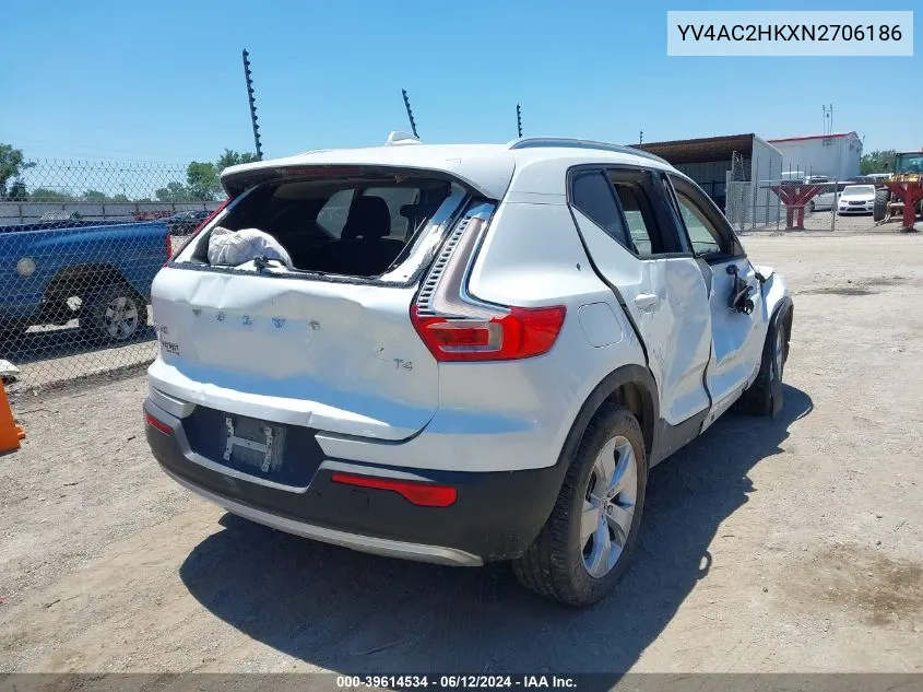 YV4AC2HKXN2706186 2022 Volvo Xc40 T4 Momentum