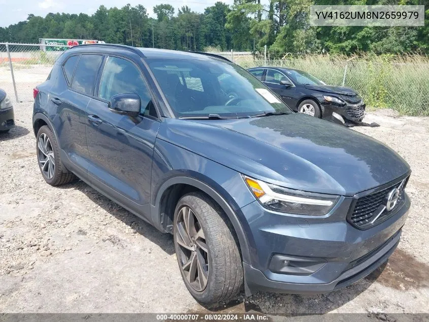 2022 Volvo Xc40 T5 R-Design VIN: YV4162UM8N2659979 Lot: 40000707