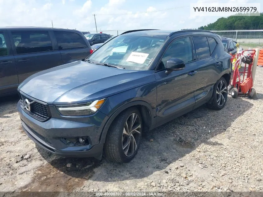 2022 Volvo Xc40 T5 R-Design VIN: YV4162UM8N2659979 Lot: 40000707