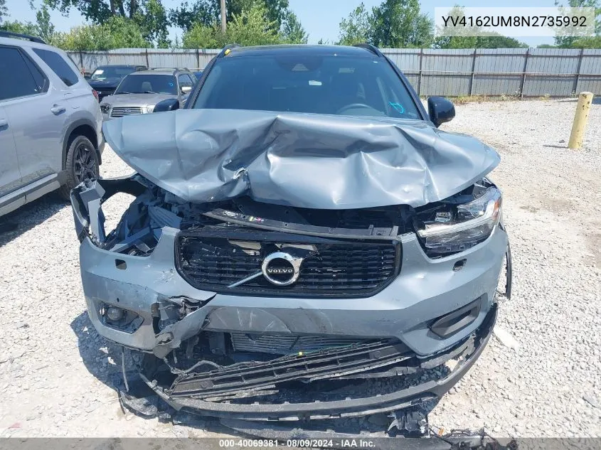 YV4162UM8N2735992 2022 Volvo Xc40 T5 R-Design