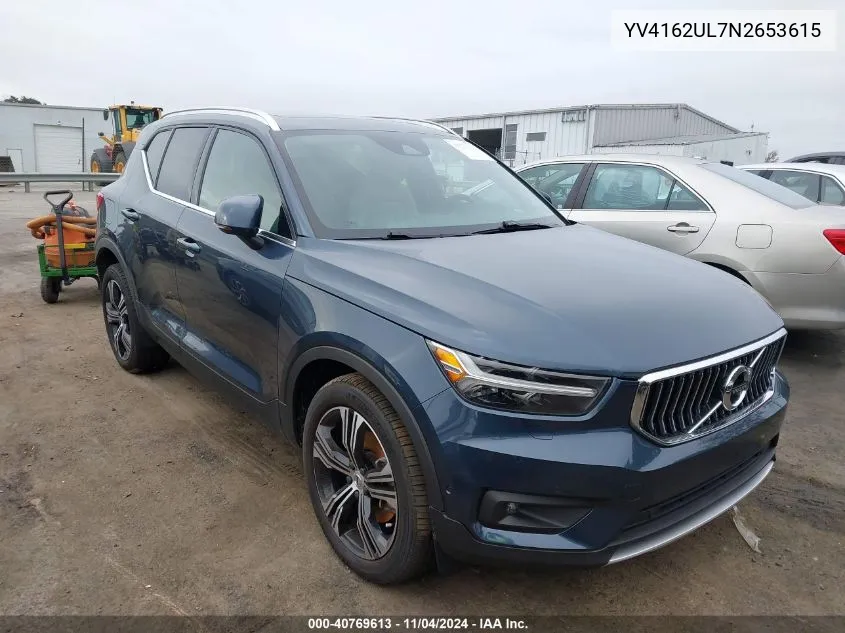 YV4162UL7N2653615 2022 Volvo Xc40 T5 Inscription