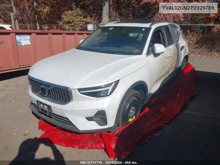 2023 Volvo Xc40 B5 Plus Bright Theme VIN: YV4L12UN2P2929789 Lot: 37731718