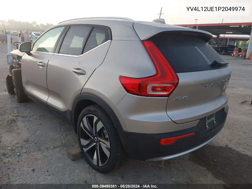 2023 Volvo Xc40 B5 Plus Bright Theme VIN: YV4L12UE1P2049974 Lot: 39490381