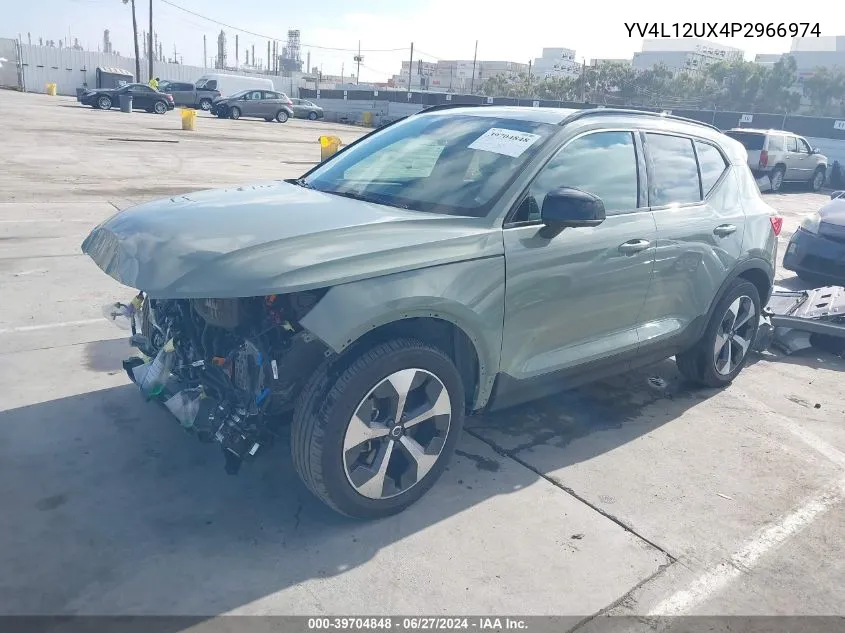 2023 Volvo Xc40 B5 Ultimate Dark Theme VIN: YV4L12UX4P2966974 Lot: 39704848