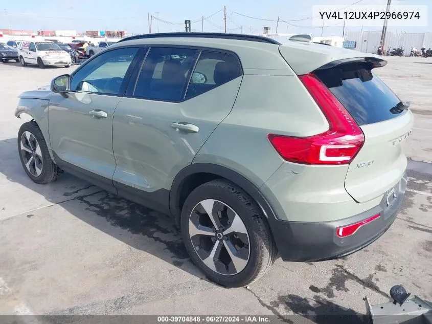 2023 Volvo Xc40 B5 Ultimate Dark Theme VIN: YV4L12UX4P2966974 Lot: 39704848