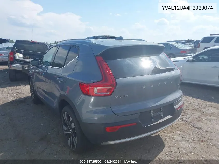 YV4L12UA4P2023074 2023 Volvo Xc40 B5 Ultimate Bright Theme