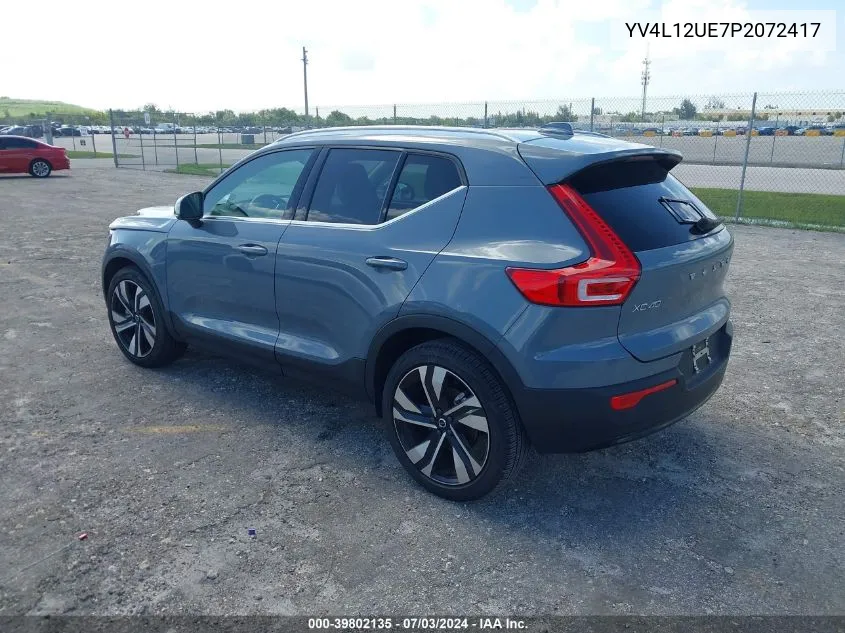 YV4L12UE7P2072417 2023 Volvo Xc40 B5 Plus Bright Theme