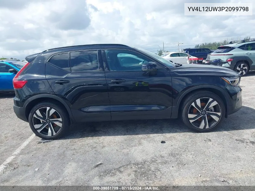 2023 Volvo Xc40 B5 Plus Dark Theme VIN: YV4L12UW3P2099798 Lot: 39851709