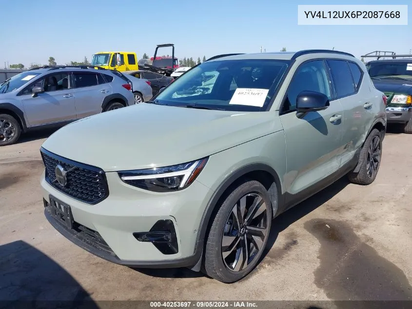 2023 Volvo Xc40 Ultimate VIN: YV4L12UX6P2087668 Lot: 40253697