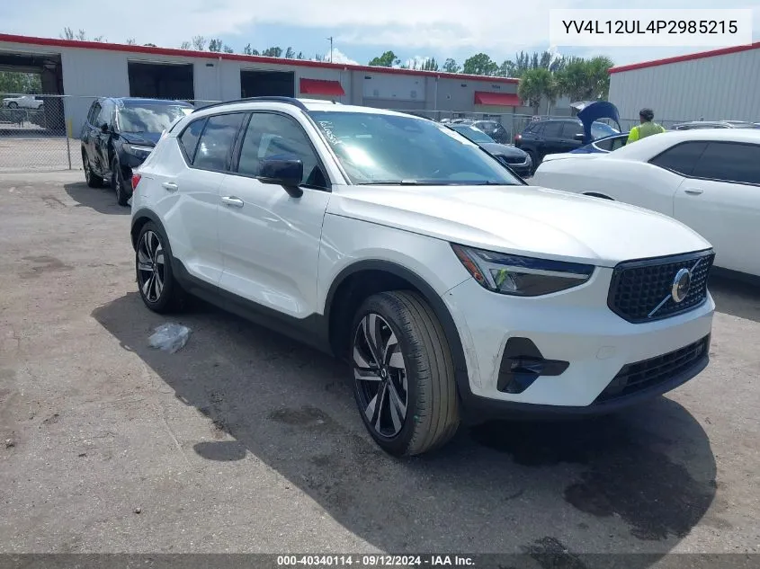 2023 Volvo Xc40 B5 Plus Dark Theme VIN: YV4L12UL4P2985215 Lot: 40340114