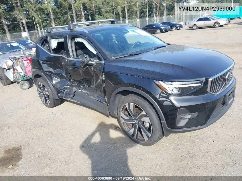 2023 Volvo Xc40 B5 Plus Bright Theme VIN: YV4L12UN4P2939000 Lot: 40363680