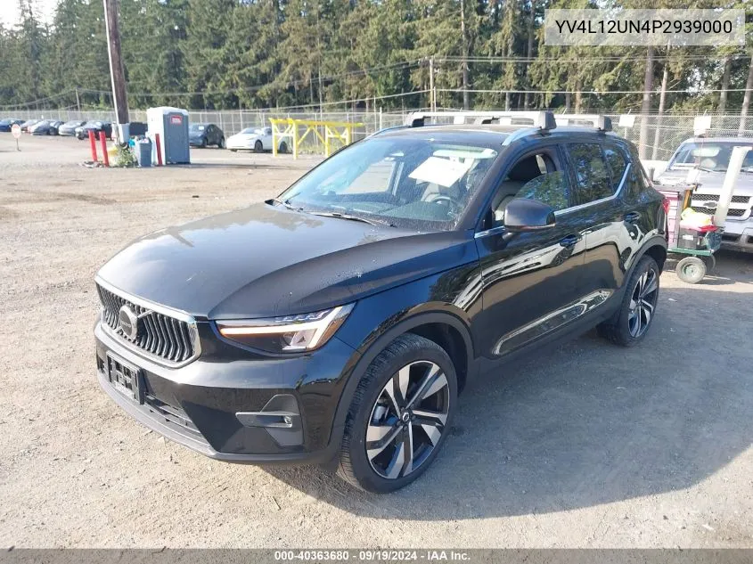 2023 Volvo Xc40 B5 Plus Bright Theme VIN: YV4L12UN4P2939000 Lot: 40363680