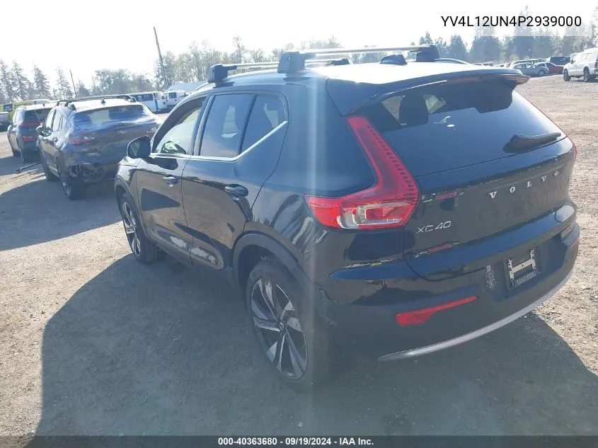 2023 Volvo Xc40 B5 Plus Bright Theme VIN: YV4L12UN4P2939000 Lot: 40363680