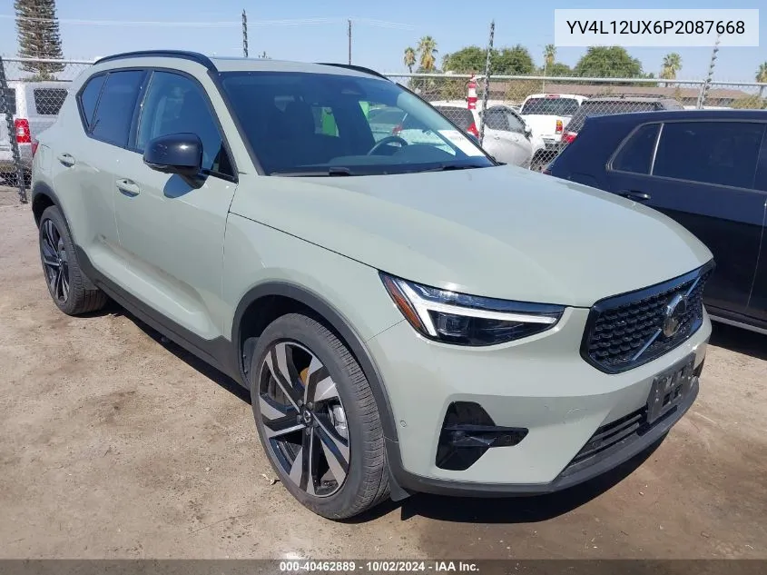 2023 Volvo Xc40 B5 Ultimate Dark Theme VIN: YV4L12UX6P2087668 Lot: 40462889