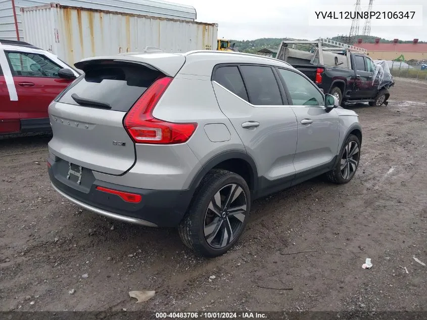 2023 Volvo Xc40 B5 Plus Bright Theme VIN: YV4L12UN8P2106347 Lot: 40483706