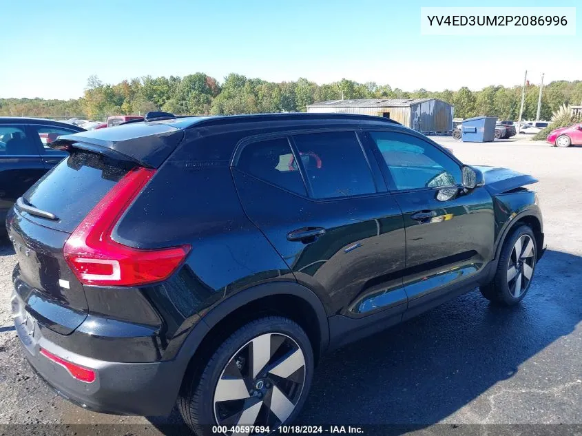 2023 Volvo Xc40 Recharge Pure Electric Twin Ultimate VIN: YV4ED3UM2P2086996 Lot: 40597694