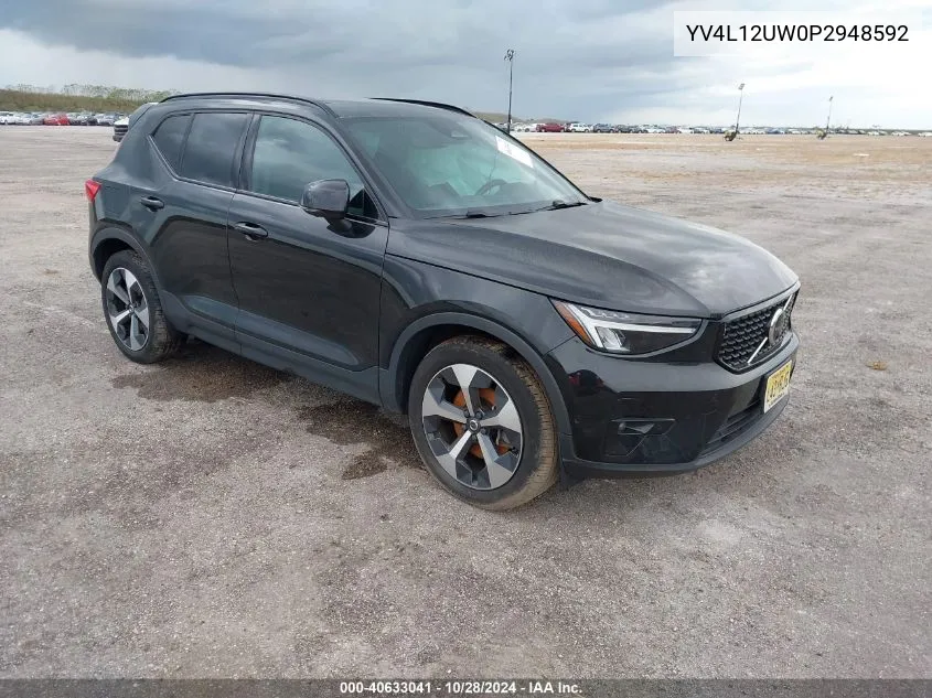 2023 Volvo Xc40 B5 Plus Dark Theme VIN: YV4L12UW0P2948592 Lot: 40633041