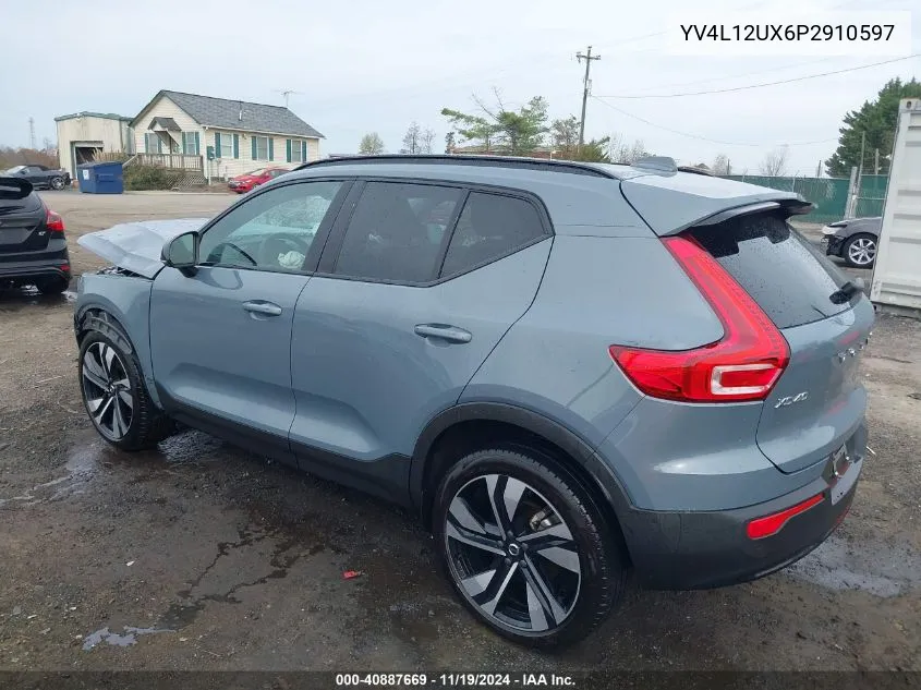 2023 Volvo Xc40 B5 Ultimate Dark Theme VIN: YV4L12UX6P2910597 Lot: 40887669