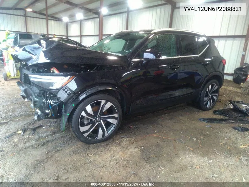 2023 Volvo Xc40 Plus Bright Theme VIN: YV4L12UN6P2088821 Lot: 40912553