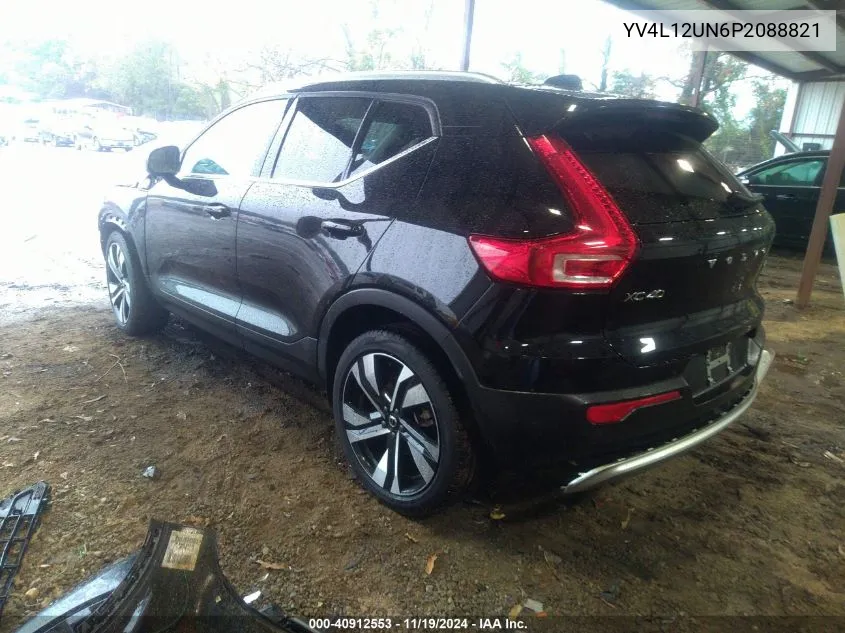 2023 Volvo Xc40 Plus Bright Theme VIN: YV4L12UN6P2088821 Lot: 40912553