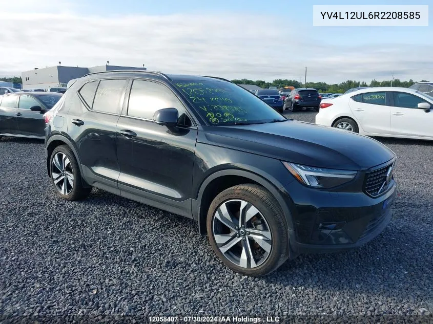 2024 Volvo Xc40 VIN: YV4L12UL6R2208585 Lot: 12058407