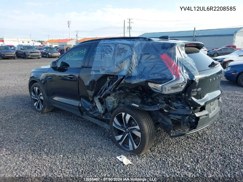 2024 Volvo Xc40 VIN: YV4L12UL6R2208585 Lot: 12058407