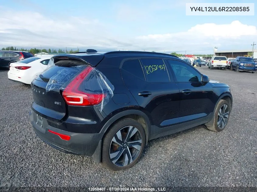 2024 Volvo Xc40 VIN: YV4L12UL6R2208585 Lot: 12058407