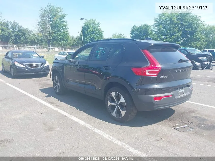 2024 Volvo Xc40 B5 Plus Dark Theme VIN: YV4L12UL9R2319129 Lot: 39648838