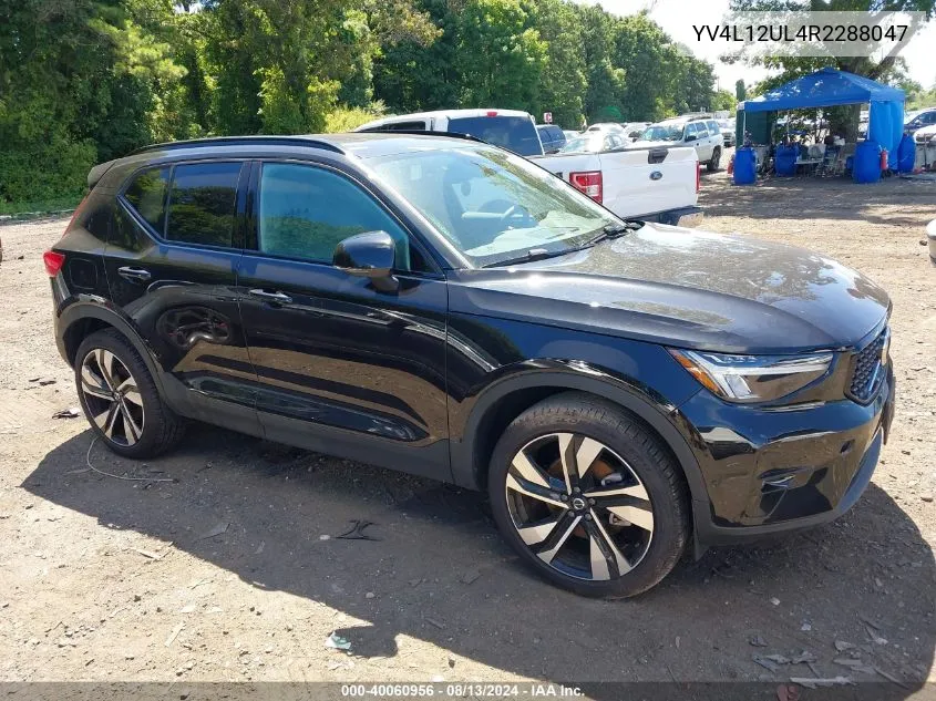 2024 Volvo Xc40 B5 Plus Dark Theme VIN: YV4L12UL4R2288047 Lot: 40060956