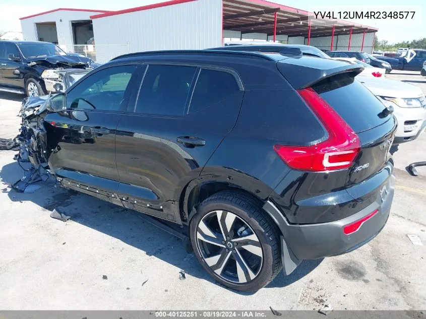 2024 Volvo Xc40 B5 Ultimate Dark Theme VIN: YV4L12UM4R2348577 Lot: 40125251