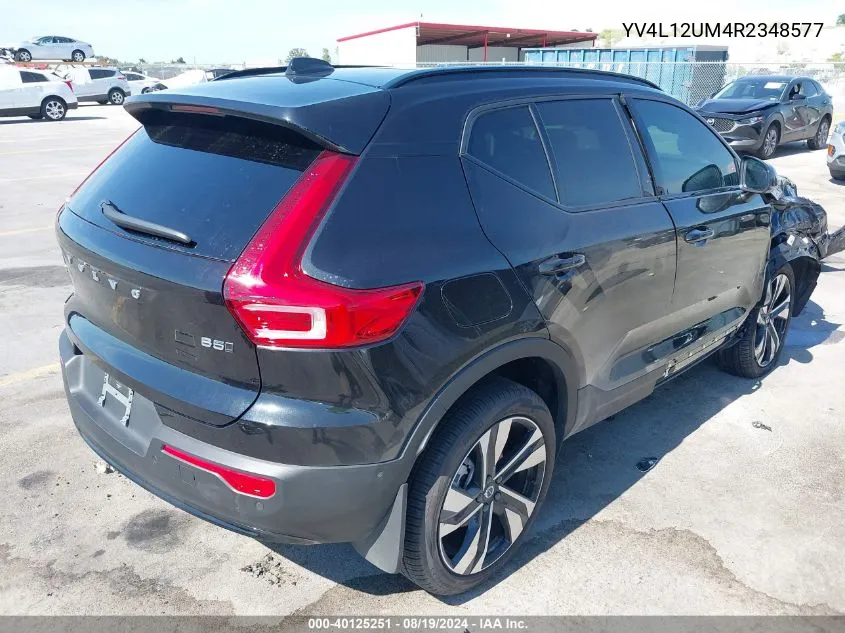 2024 Volvo Xc40 B5 Ultimate Dark Theme VIN: YV4L12UM4R2348577 Lot: 40125251