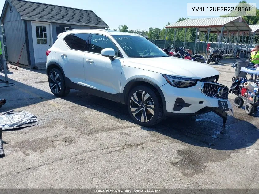 2024 Volvo Xc40 B5 Plus Bright Theme VIN: YV4L12UE3R2248561 Lot: 40179979