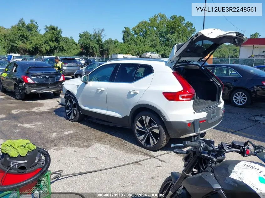 2024 Volvo Xc40 B5 Plus Bright Theme VIN: YV4L12UE3R2248561 Lot: 40179979