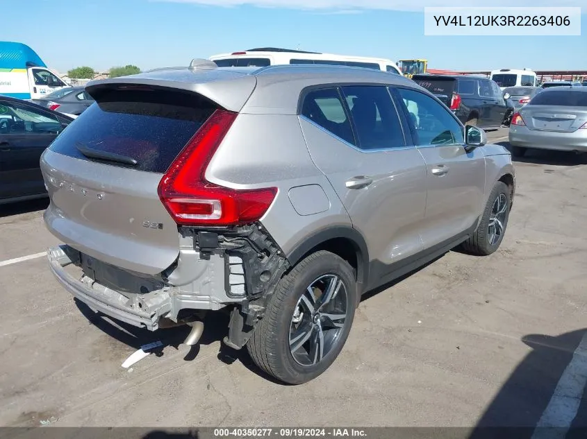 2024 Volvo Xc40 B5 Core Bright Theme/B5 Core Dark Theme VIN: YV4L12UK3R2263406 Lot: 40350277