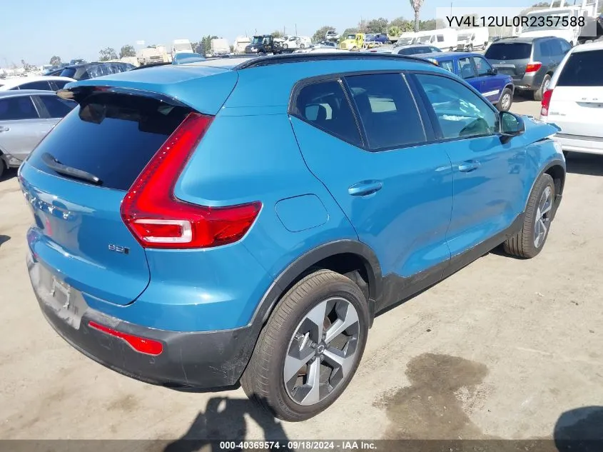 2024 Volvo Xc40 Plus VIN: YV4L12UL0R2357588 Lot: 40369574