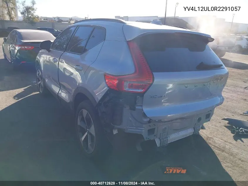 2024 Volvo Xc40 B5 Plus Dark Theme VIN: YV4L12UL0R2291057 Lot: 40712628