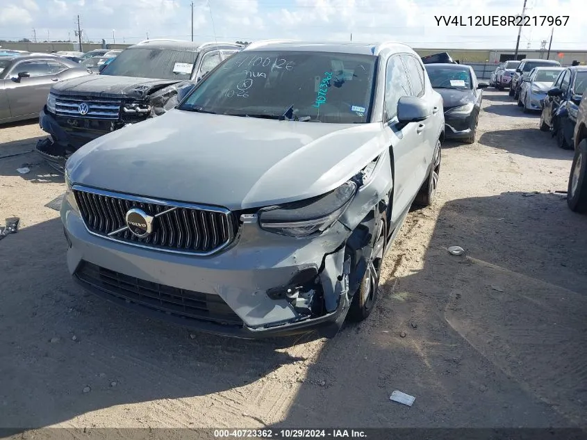 2024 Volvo Xc40 B5 Plus Bright Theme VIN: YV4L12UE8R2217967 Lot: 40723362