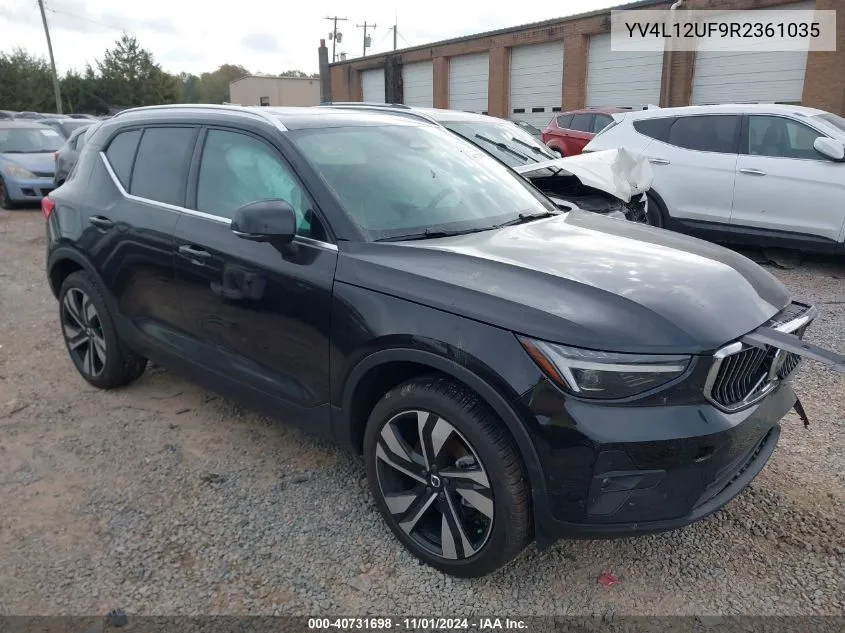 2024 Volvo Xc40 B5 Ultimate Bright Theme VIN: YV4L12UF9R2361035 Lot: 40731698